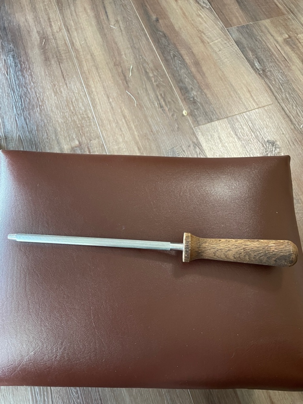 VTG Japanese Sharpening Steel Knife Honing Rod 8”– Wood Handle, Japan Marked